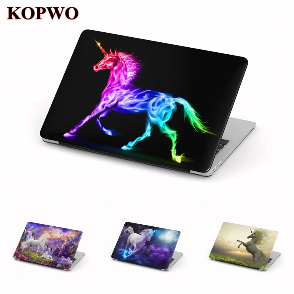 

KOPWO Unicorn Laptop Protective Hard Case for New Apple Macbook Air Pro 11 12 13 15 Inch Retina Cartoon Unicorn Notebook Cover