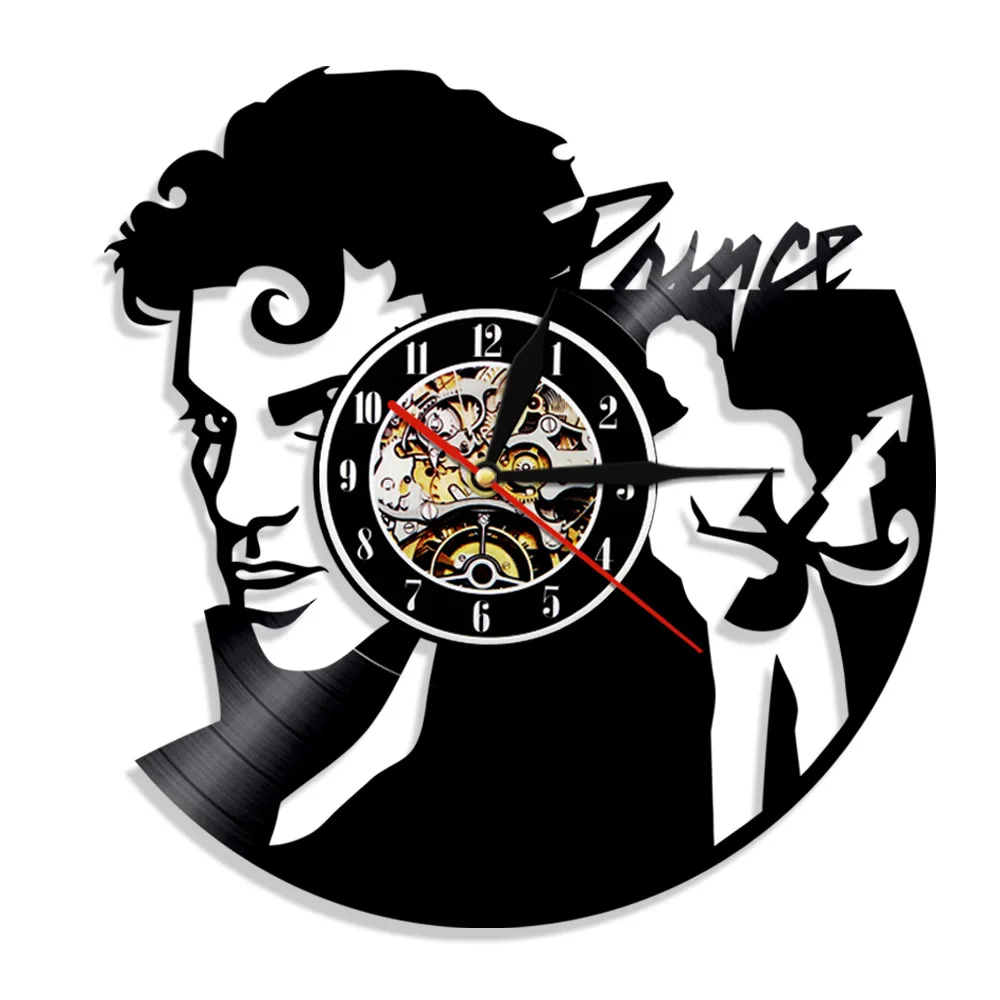 

2019 Sale Wandklok Saat Prince Wall Clock Design 3d Stickers Decorative Kids Room Clocks Music Watch Home Decor Silent 12 Inch