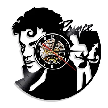 

2019 Sale Wandklok Saat Prince Wall Clock Design 3d Stickers Decorative Kids Room Clocks Music Watch Home Decor Silent 12 Inch