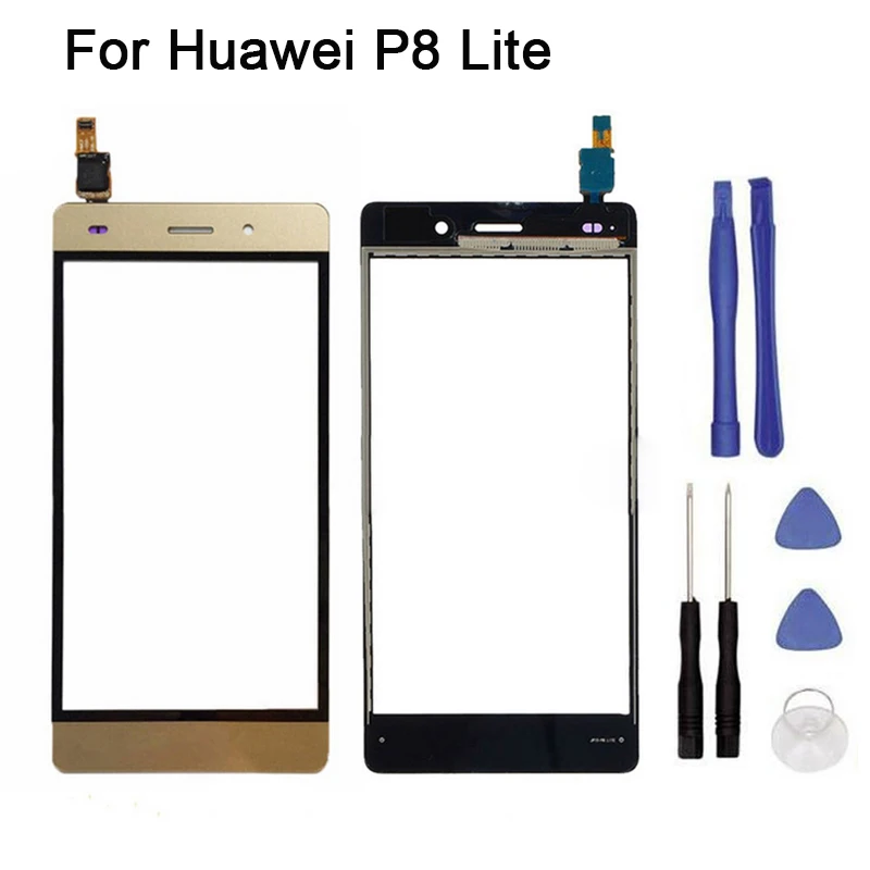 Новый сенсорный экран для Huawei P8 Lite ALE-L04 дигитайзер Передняя стеклянная Сенсорная