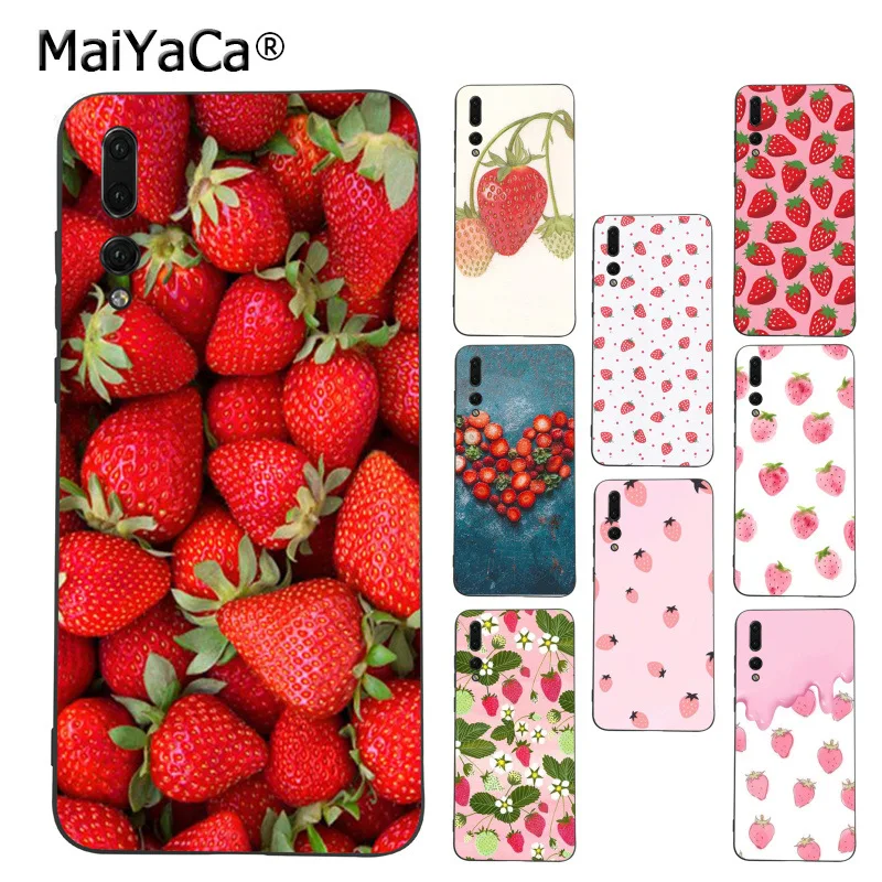 

MaiYaCa Delicious food red strawberry Luxury High-end phone Case for Huawei P9 10 plus 20 pro mate9 10 lite honor 10 view10