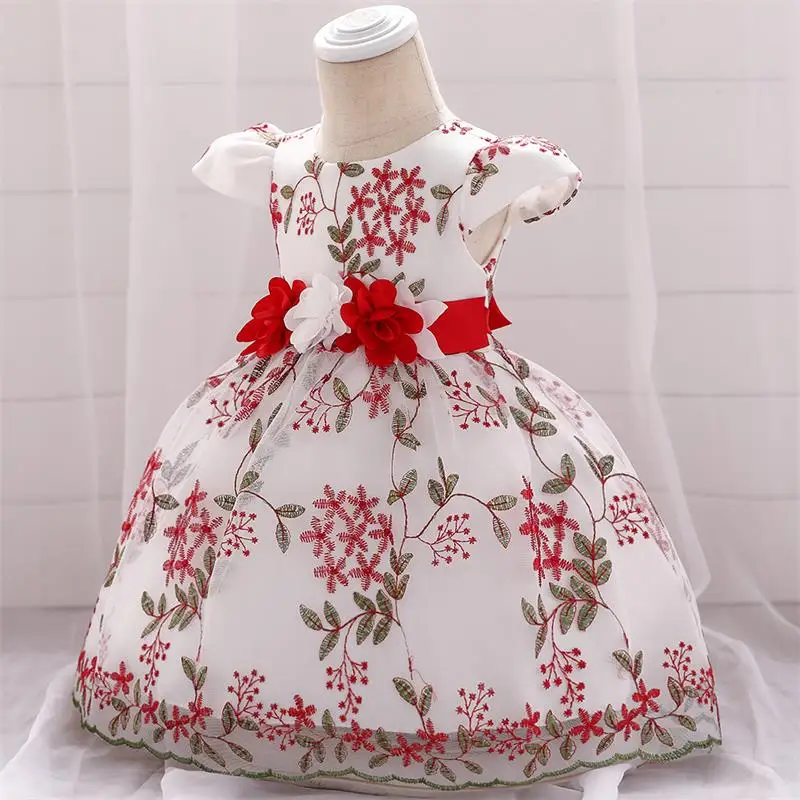 Vestidos Infantil/платье на крестины для маленьких девочек; праздничное платье принцессы; детское свадебное платье; коллекция года; летняя одежда для новорожденных девочек