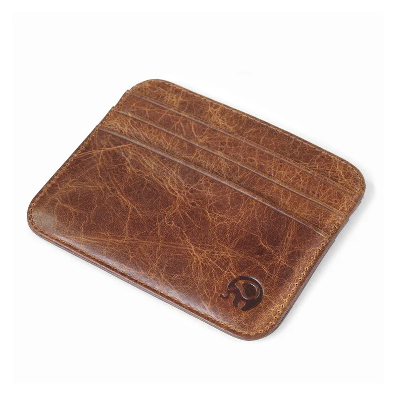 Buy Genuine Leather Bank Card Holder Men Luxury Case To Protect Credit Cards