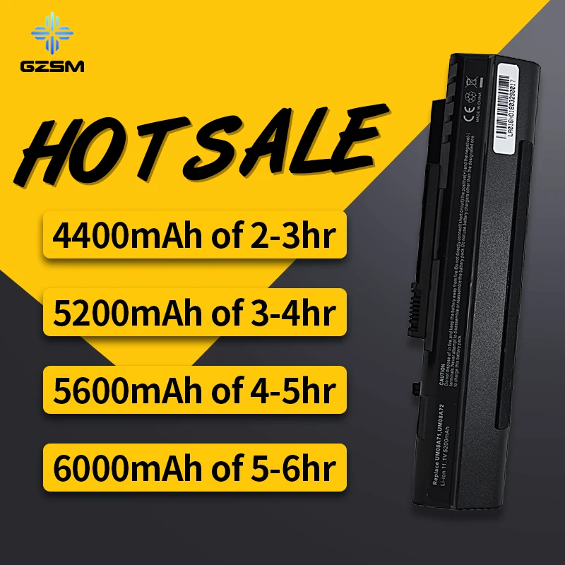 HSW 6 ячеек Новый 5200 мАч аккумулятор для ноутбука Acer Aspire One A110 A150 ZG5 UM08A71 UM08A72 UM08A73 UM08B74