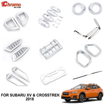

For Subaru XV Crosstrek 2018 Rear Trunk Side Door Handle Chrome Cover Trim Molding Accessories Car Styling Decoration Sticker