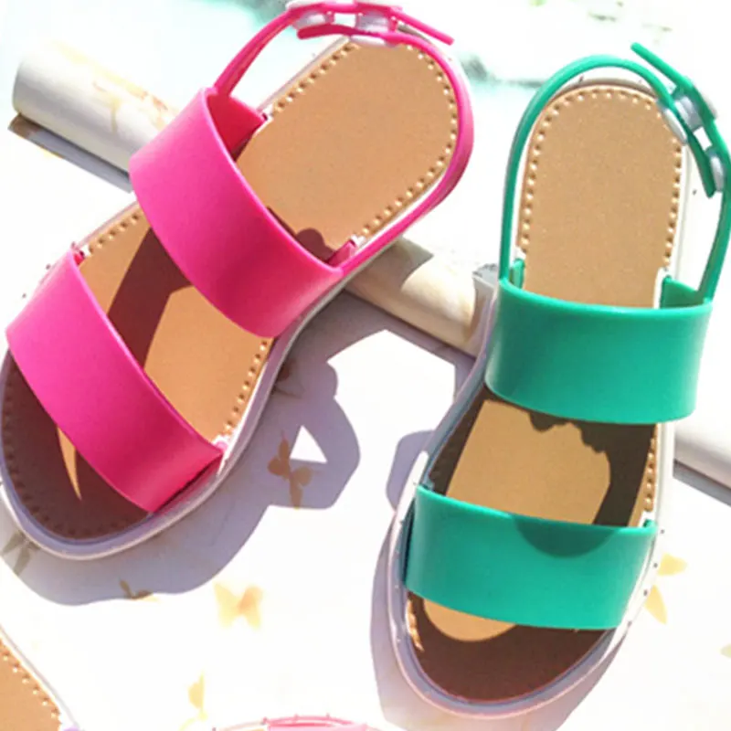 New Summer Children Sandals for Girls Princess Shoes Kids Beach Sandals EUR25-30 Baby Toddler Shoes SUW0244