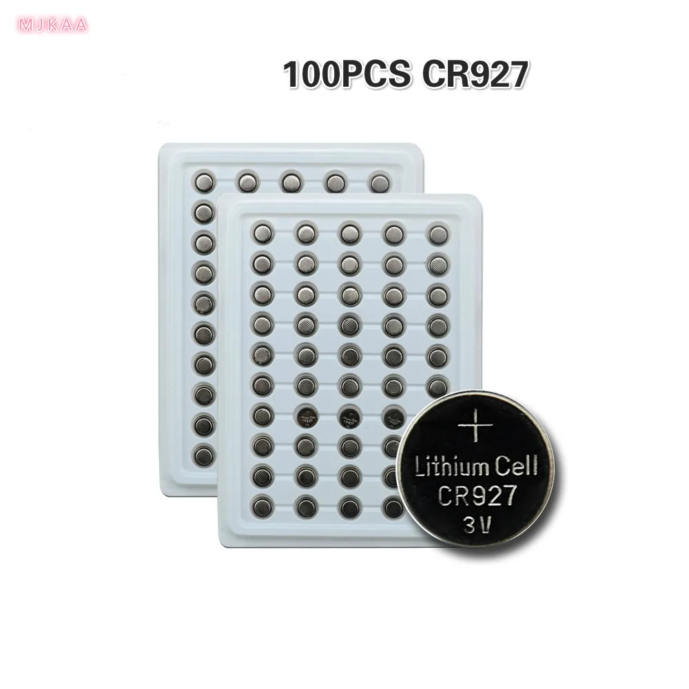 

100pcs/lot CR927 3V Button Cell Battery DL927 BR927 ECR927 5011LC Lithium Lamps Hand Fidget Spinner Batteries New