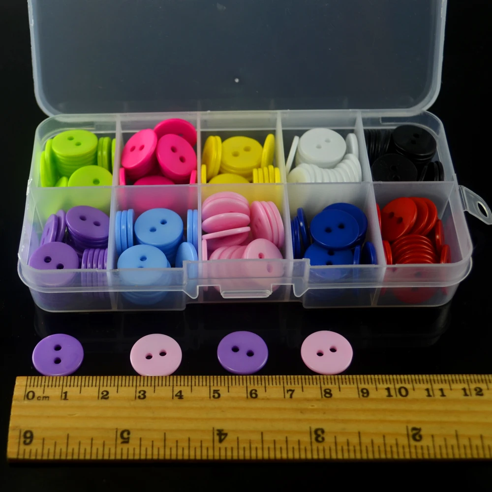 

wholesale 10 Colors 15mm 2 Hole Resin Button Sewing Scrapbooking Apparel clothing accessories Children's clothes buttons DIY