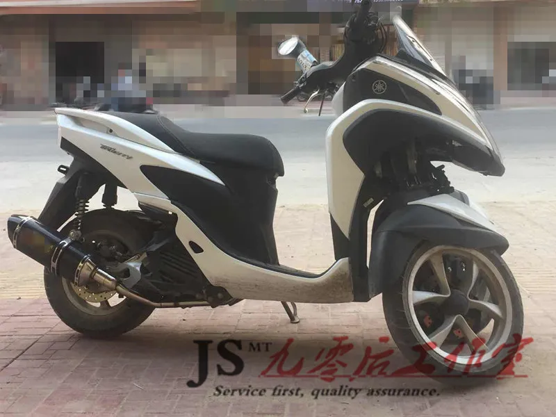 

For Yamaha three rounds of 155 Tricity 155 motorcycle modified carbon fiber hexagonal exhaust pipe