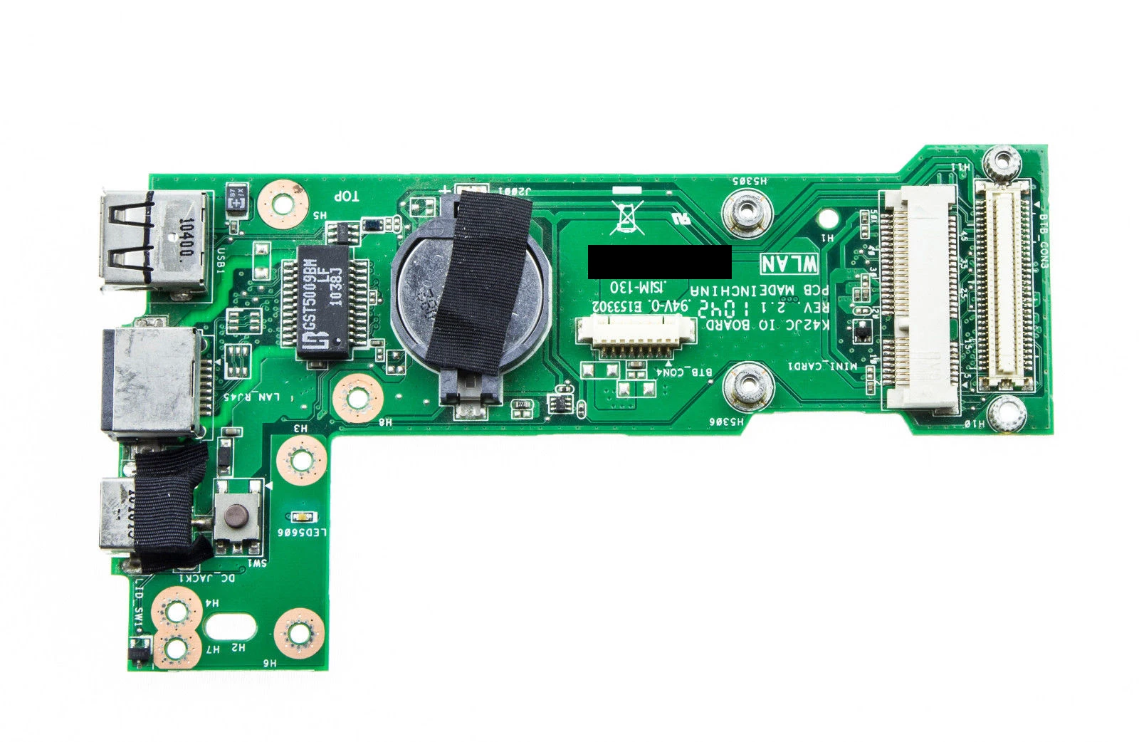 K42JR REV: 2 1/K42JC 1 IO плата для For Asus K42J X42J A42J A40J K42JC K42JZ K42JY K42JV K42D K42F питания