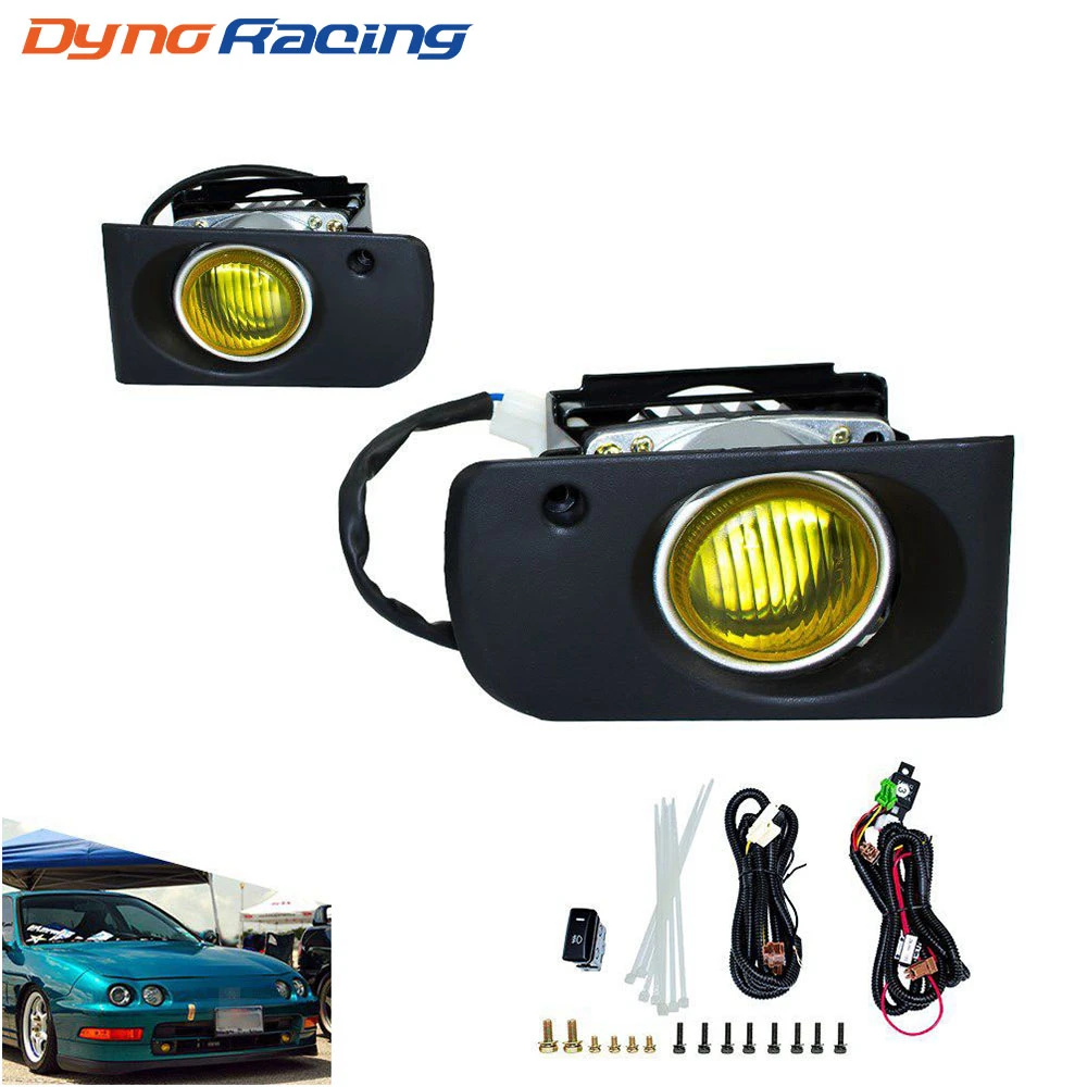 For 94-97 Acura Integra DC/DC2 JDM Race Clear Lens Fog Light/Lamp W/Switch+Wire For 94-97 Acura Integra DC/DC2 JDM Race Clear Lens Fog Light/Lamp W/Switch+Wire