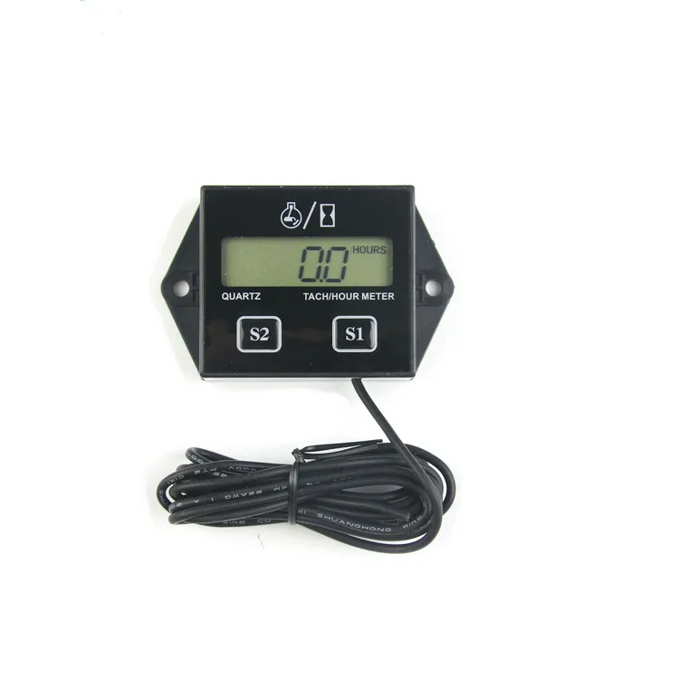 AZGIANT new Display Digital Tachometer Hour Meter Spark Plugs 2&4 Stroke Engine RPM Tacho Tach