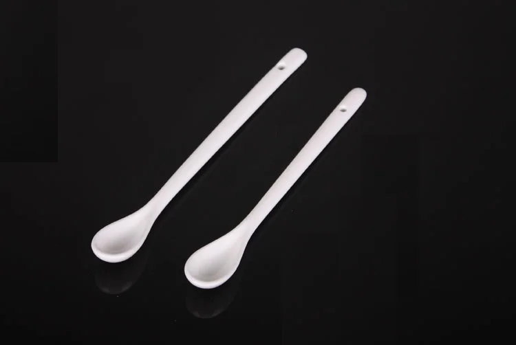

25pcs 16cm 19cm Long Handle Porcelain Coffee Spoon Ceramic Spoon Tea Spoon