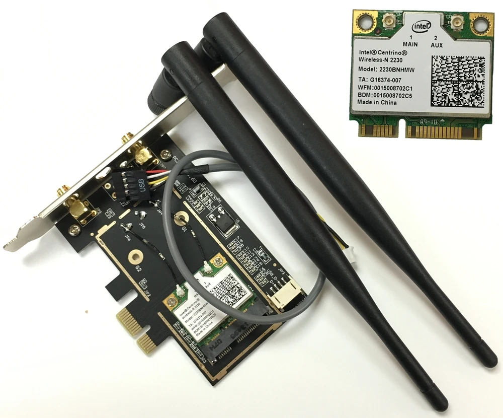6DB Antennas Intel Dual Band Wireless N 2230BN 2230BNHMW 2.4GHz 300M