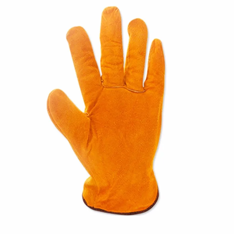 

Wear-resistant Full Two-layer Leather Welding Gloves High Temperature Insulation Welder Gloves Leather Labor Protection