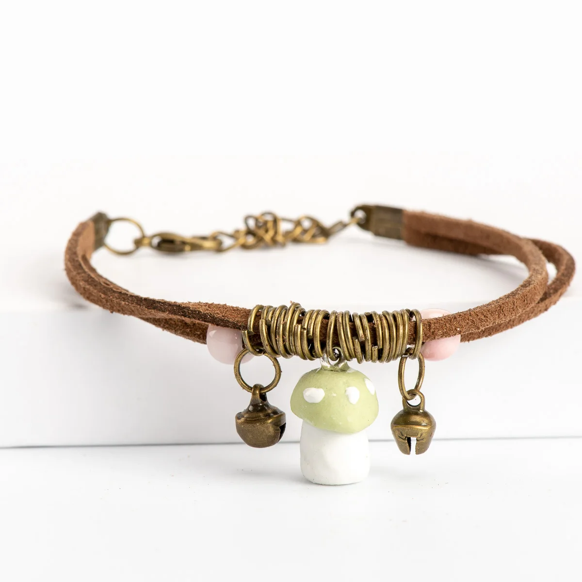 

Mushroom Ceramic Cartoon Gift Bracelet Fashion jewelry Gift Boho DIY Ceramics bracelets wholesale drop shipping #EY401