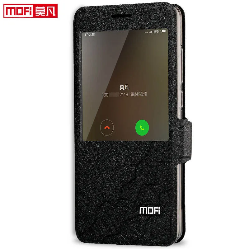 xiaomi redmi note 4 global version case book flip luxury leather silicone funda mofi phone case