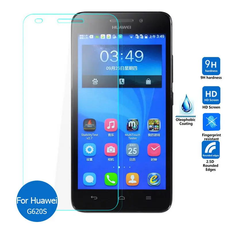 

2PCS For Huawei Ascend Alek G620S Tempered Glass Screen Protector 9h safety Protective Film on G620S-L01 G620S-L02 G620S-L03 4G