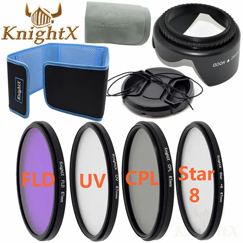 

KnightX 49mm 52mm 55mm 58mm 62mm 67mm 77mm FLD UV CPL STAR ND color Filter Kit for Nikon sony 600d 100d d5200 d3100 t3i t5i T5