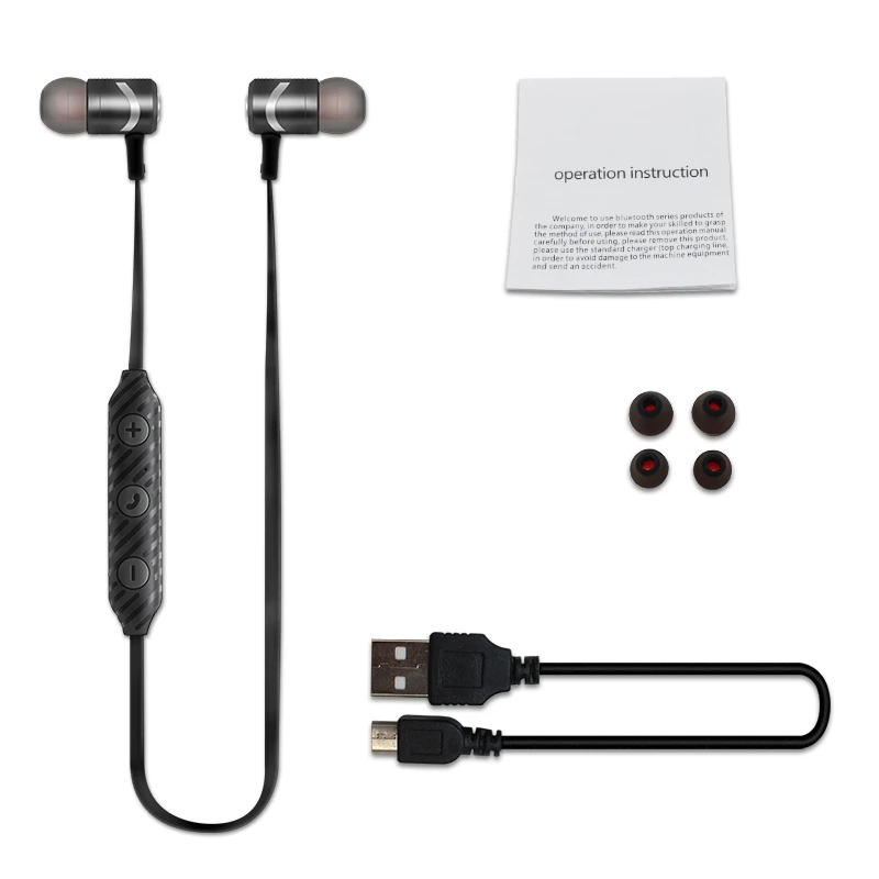 

IBESI L08 Bluetooth Earphone Magnetic Wireless Earpiece Stereo Bluetooth Earbuds Sport Headset with Mic for xiaomi iphone Phone