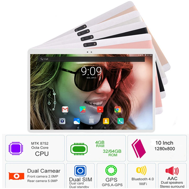 

2019 New DHL Free Shipping 10 inch Android 8.0 Tablets PC 4GB RAM 64GB ROM Octa Core 3G 4G LTE Phone Call Dual SIM Cards Wifi