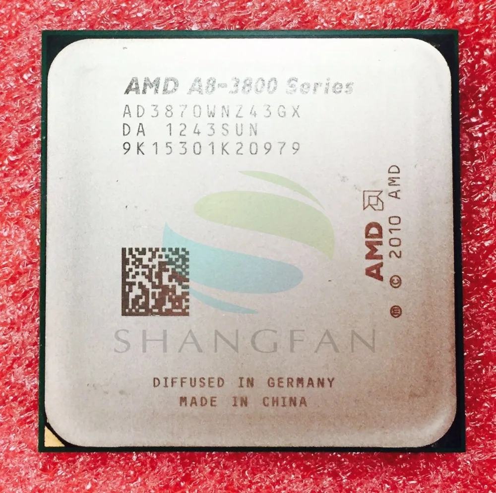 AMD A8 سلسلة A8 3800 A8 3870 A8-3870 3 جيجا هرتز 100 واط رباعية النواة معالج وحدة المعالجة المركزية AD3870WNZ43GX A8 3870 كيلو مقبس FM1/905pin AMD A8 سلسلة A8 3800 A8 3870 A8-3870 3 جيجا هرتز 100 واط رباعية النواة معالج وحدة المعالجة المركزية AD3870WNZ43GX A8 3870 كيلو مقبس FM1/905pin
