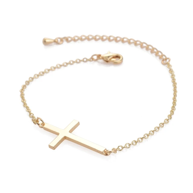 Shuangshuo Fashion Jewelry Women Bracelet Simple Cross Charm Shuangshuo Fashion Jewelry Women Bracelet Simple Cross Charm Bracelets For Bangles Homme