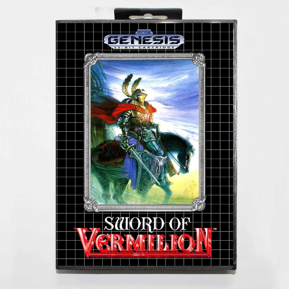 

Sword of Vermilion 16 bit MD Game Card With Retail Box For Sega Mega Drive