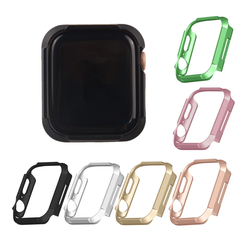 

Watches Accessories PC Cover Case Aluminum For Apple For iWatch 4 40mm 44mm Coque Bag For Apple Watch Protective Cases