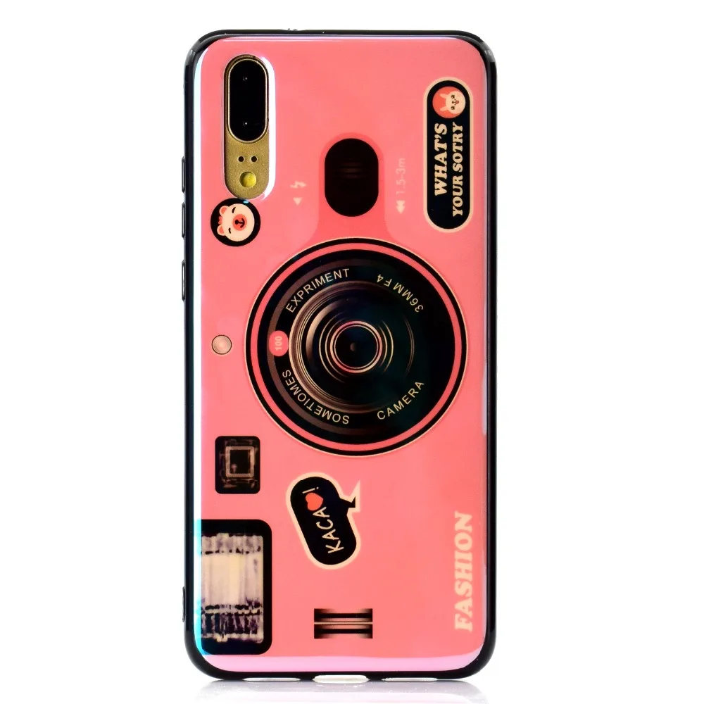 

Lanyard Case for Huawei Honor V9 Play 8c Magic 2 Cute Blu-ray Silicone Camera Phone Cover for Honor 8X Max 10 Lite Note 10 funda