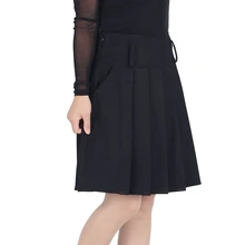 Новинка, Женская Осенняя Зимняя шерстяная юбка, модная женская плиссированная повседневная юбка с высокой талией, юбка миди, юбки для женщин LY240