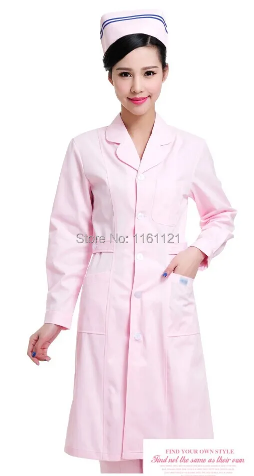 Лаборатории пальто хирургические Кепки Медсестра равномерное больницы осень Для женщин кормящих униформа длинное пальто рабочих