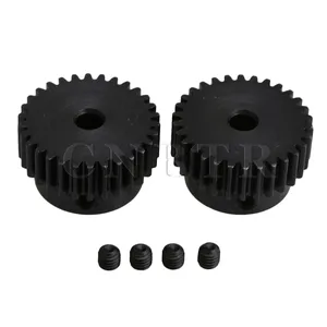 CNBTR модуль 1 30 зубьев 6 мм Диаметр отверстия мотор Металл Сталь зубчатое колесо для двигателя аппаратная упаковка из 2 - изображение