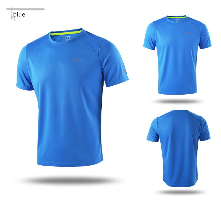 ARSUXEO, летние мужские комплекты для бега, футболка для бега, шорты для бега, тренировочный, для спортзала, тренировки, упражнения, Джерси, быстросохнущая, светоотражающая