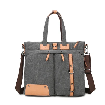 

Men Canvas Messenger Bags New Designer Brand Mens Fashion Crossbody Shoulder Bag Solid Male Casual Computer Travel Bag
