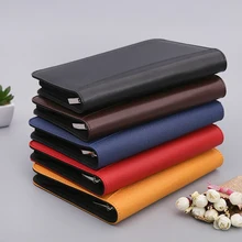 A5/B5 Leather Notebook Dairy Planner Organizer Notepad Travel Agenda Manager Folder Calculator And Office planner Supplies 2018 yiwi a5 a6 black hobo planner woolen hobonichi planner organizer agenda dairy notebook cover