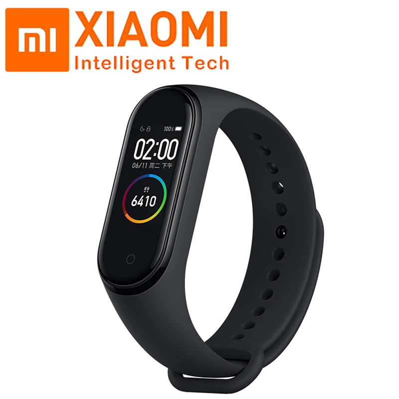 Оригинальный Xiaomi Mi Band 4 с глобальной прошивкой новинка 2019 miband Mp3 музыка 135 мАч