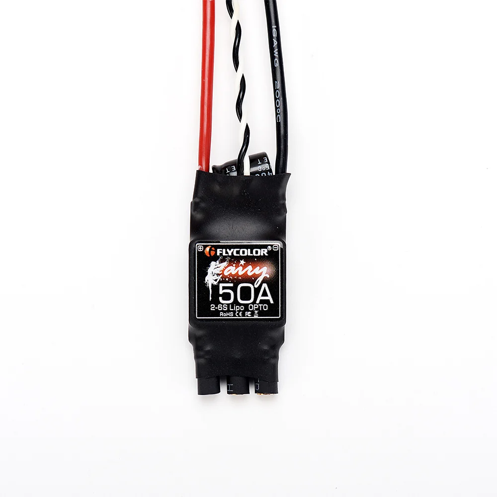 FATJAY Flycolor Fairy 50A 2 6s ESC OPTO для RC 650 1000 мм гоночный FPV дроны мультироторы