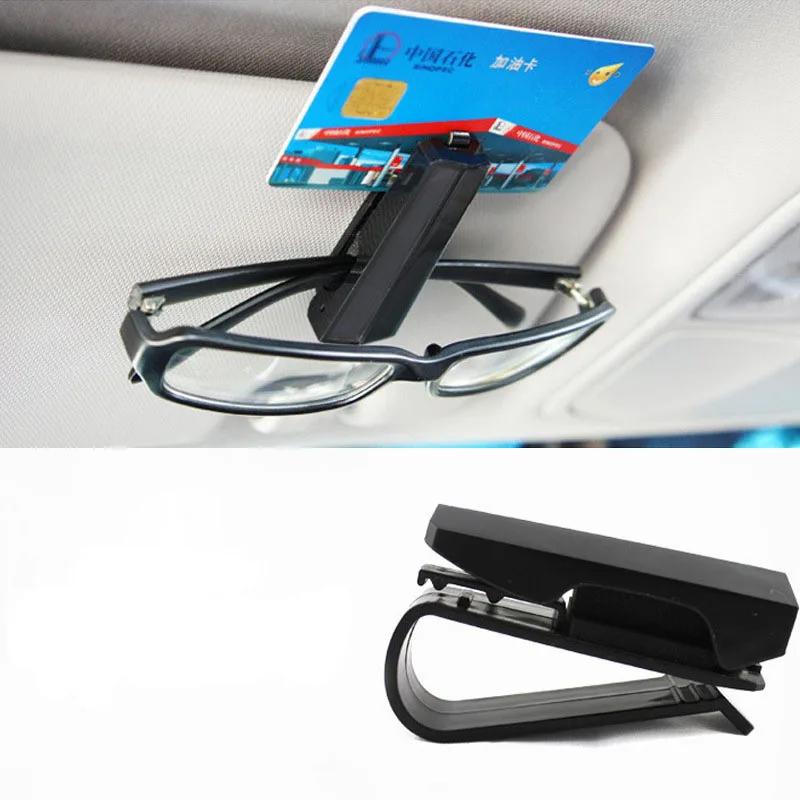 ABS Sunglasses Car Visor Eyeglass Holder Smart Card Ticket Clip Car