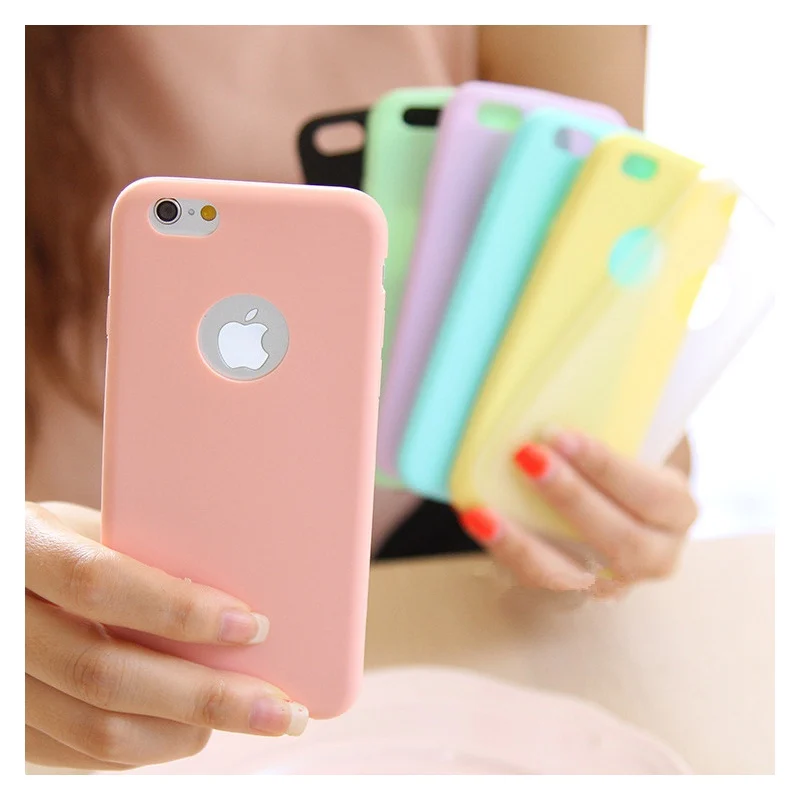 

XBXCase Cute Candy Color Matte Frosted Case for iPhone 11 Pro 6 6S 7 8 Plus TPU Silicone Soft Cover for iPhone Xs Max XR X 5S SE