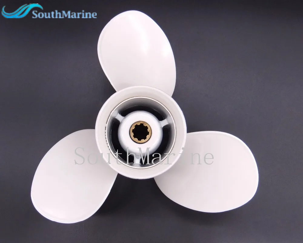 Marine Propeller Aluminum Propeller 9 1/4x11-J for Yamaha 9.9HP 15HP Outboard Motor  9 1/4 x 11 - J  Fit Hidea Parsun HDX 15hp