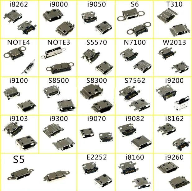 2 шт./лот USB разъем для подключения зарядного порта телефона Samsung i9300 i9070 i9082 i9162 s5 i8160