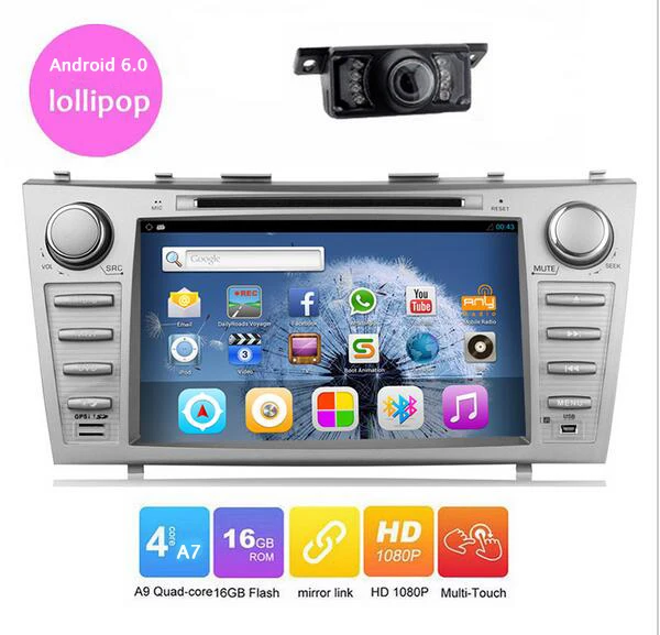 

Android 7.1 car DVD player for Camry 2006 2007 2008 2009 2011 Car DVD Player GPS Navigation Radio Central Multimedia