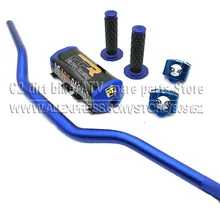 Руль для мотоцикла 1-1/" ручка бар колодки ручки Pit Pro гоночный Dirt Pit Bike мотоцикл CNC 28,5 мм адаптер черный красный синий серый