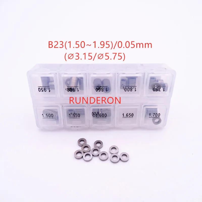 

RUNDERON B23 Washer Shim Fuel System Common Rail Injector Adjustment Gasket Repair Kit for-Denso 095000-5600 / 5650 5801 / 7030