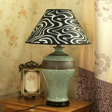 Цзиндэчжэнь Винтаж Стиль Фарфор Керамические настольные лампы для прикроватной тумбочке китайский фарфор классическая настольная лампа