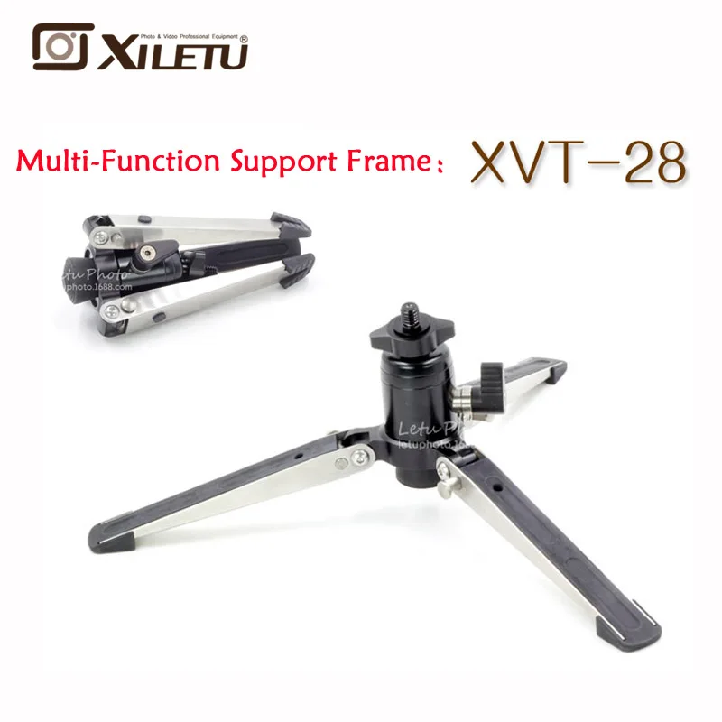 XILETU XVT28 подшипник кронштейн мини настольный штатив и шаровая Головка Высокая для DSLR камеры беззеркальная камера смартфон