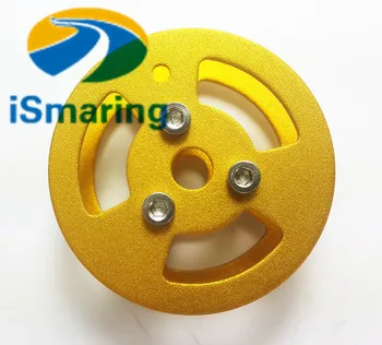 

Official iSmaring Driven Pulley Aluminum Alloy Metal Bearing Wheel for Robot Tank Chassis