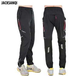 Jacksanqi Для мужчин Для женщин Лето светоотражающий эластичная быстросохнущая Открытый спортивные брюки Пеший туризм походы женский мужской