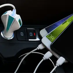Автомобильное зарядное устройство Быстрая зарядка двойной USB 3 порта зарядное устройство адаптер для iPhone/Android/type-C дропшиппинг